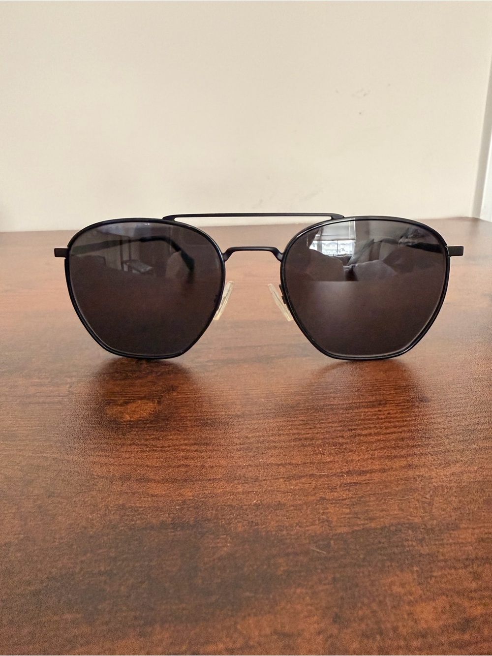 Hugo Boss BOSS 1090/S 003/1K Black Metal Aviator Sunglasses 57-20-145